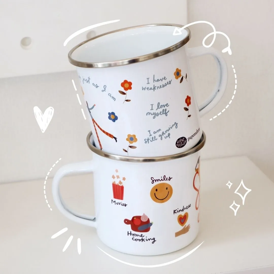 Dear Me Enamel Mug