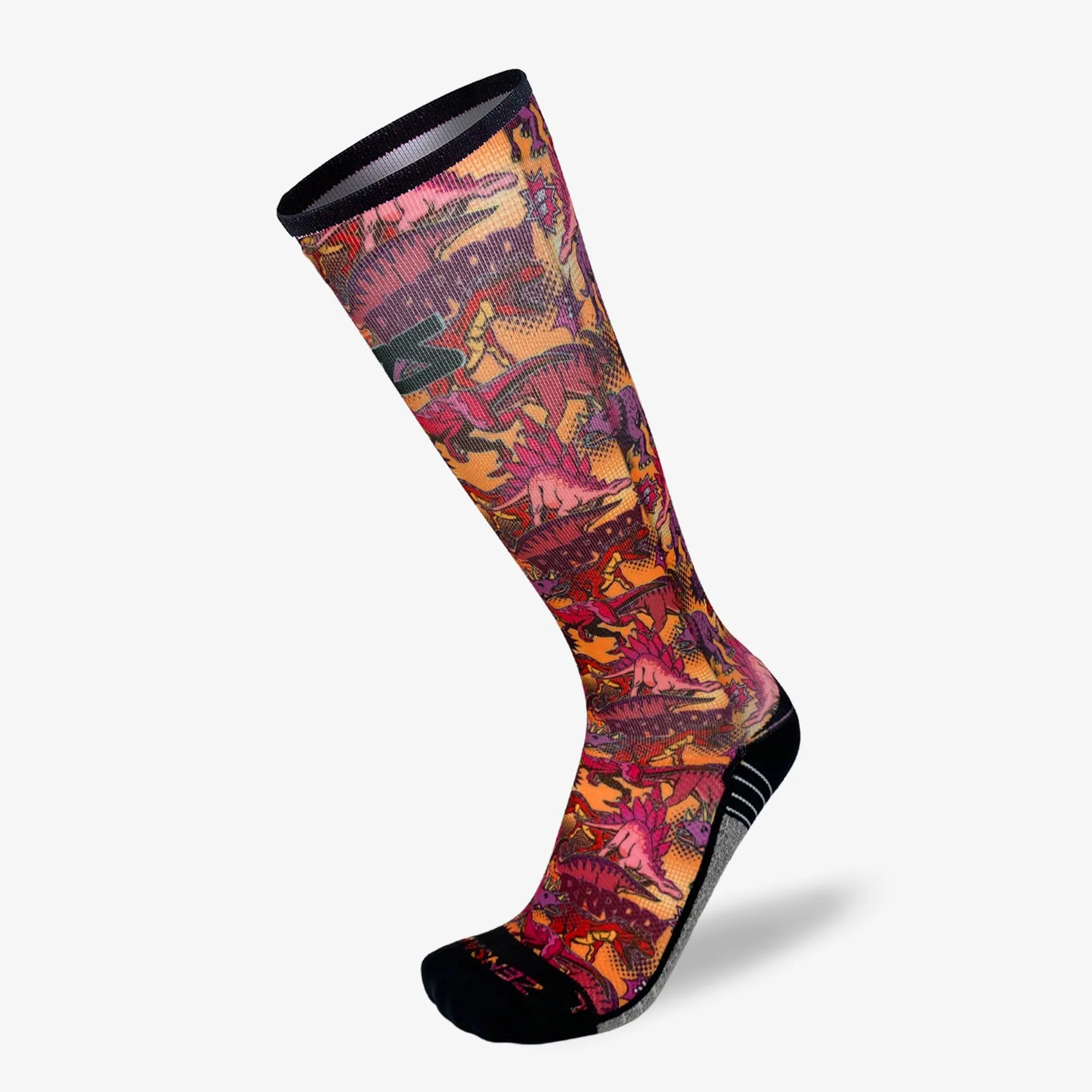 Dino Comic Compression Socks (Knee-High)