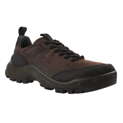 Ecco Men's Nubuck Leather Trainers -  822354 - Black/Brown