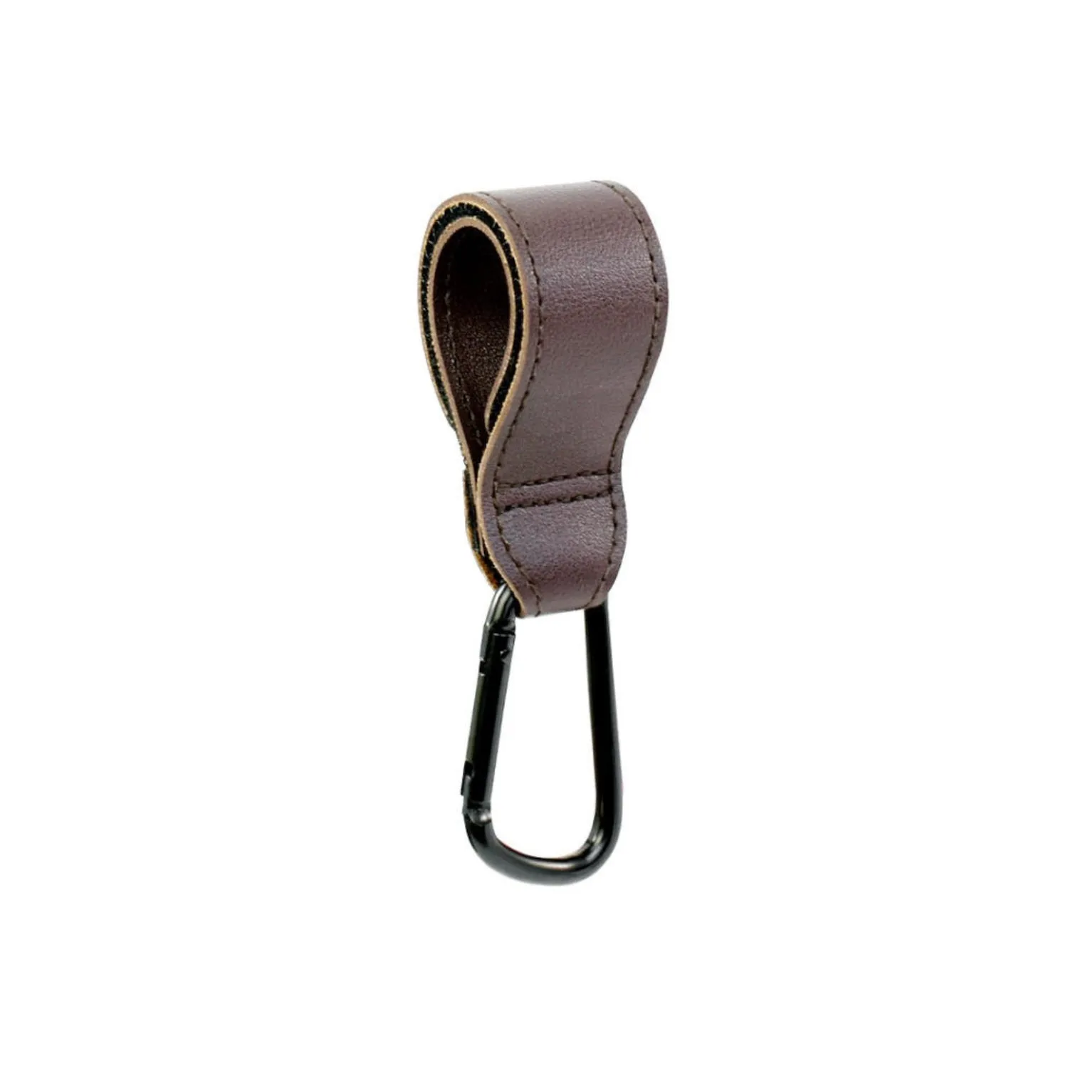 Espresso Dark Brown PU Leather Stroller Strap