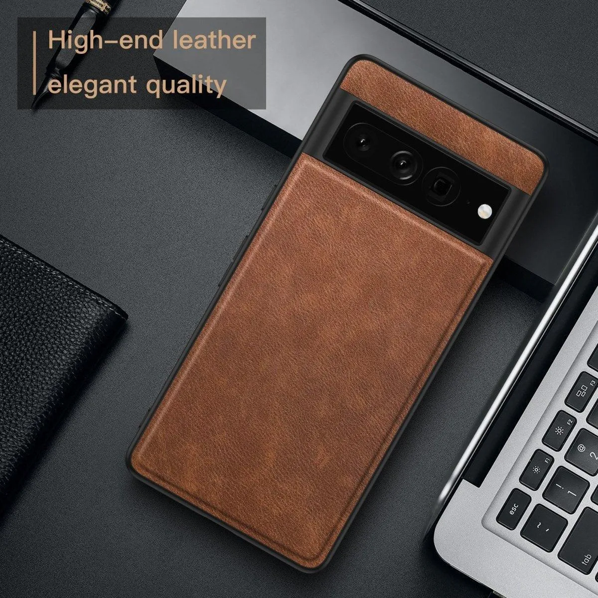 Eveni Premium Leather Scratch-Resistant Case for Google Pixel 7 and 7 Pro