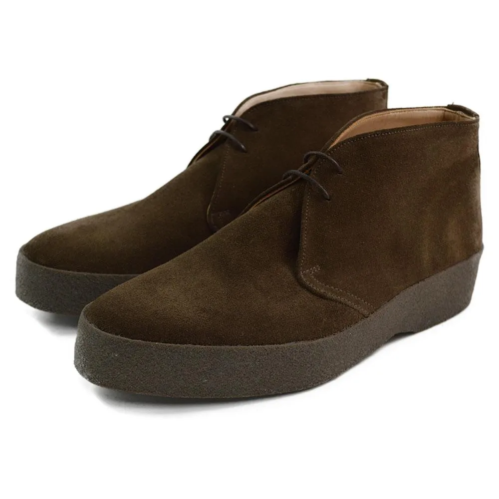 FACTORY SECOND Sanders HI-TOP Chukka Boot - Chocolate Suede