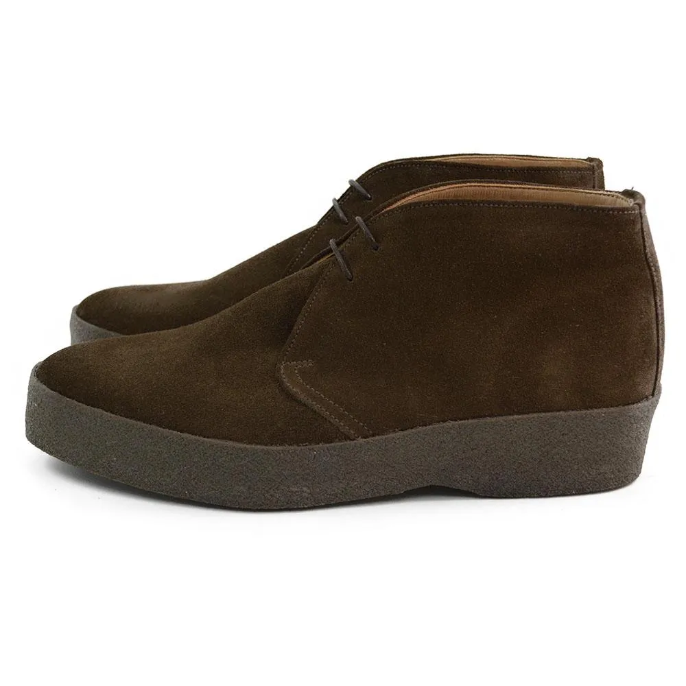 FACTORY SECOND Sanders HI-TOP Chukka Boot - Chocolate Suede