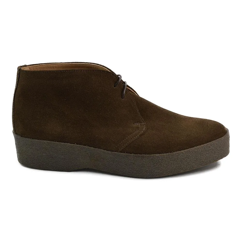 FACTORY SECOND Sanders HI-TOP Chukka Boot - Chocolate Suede