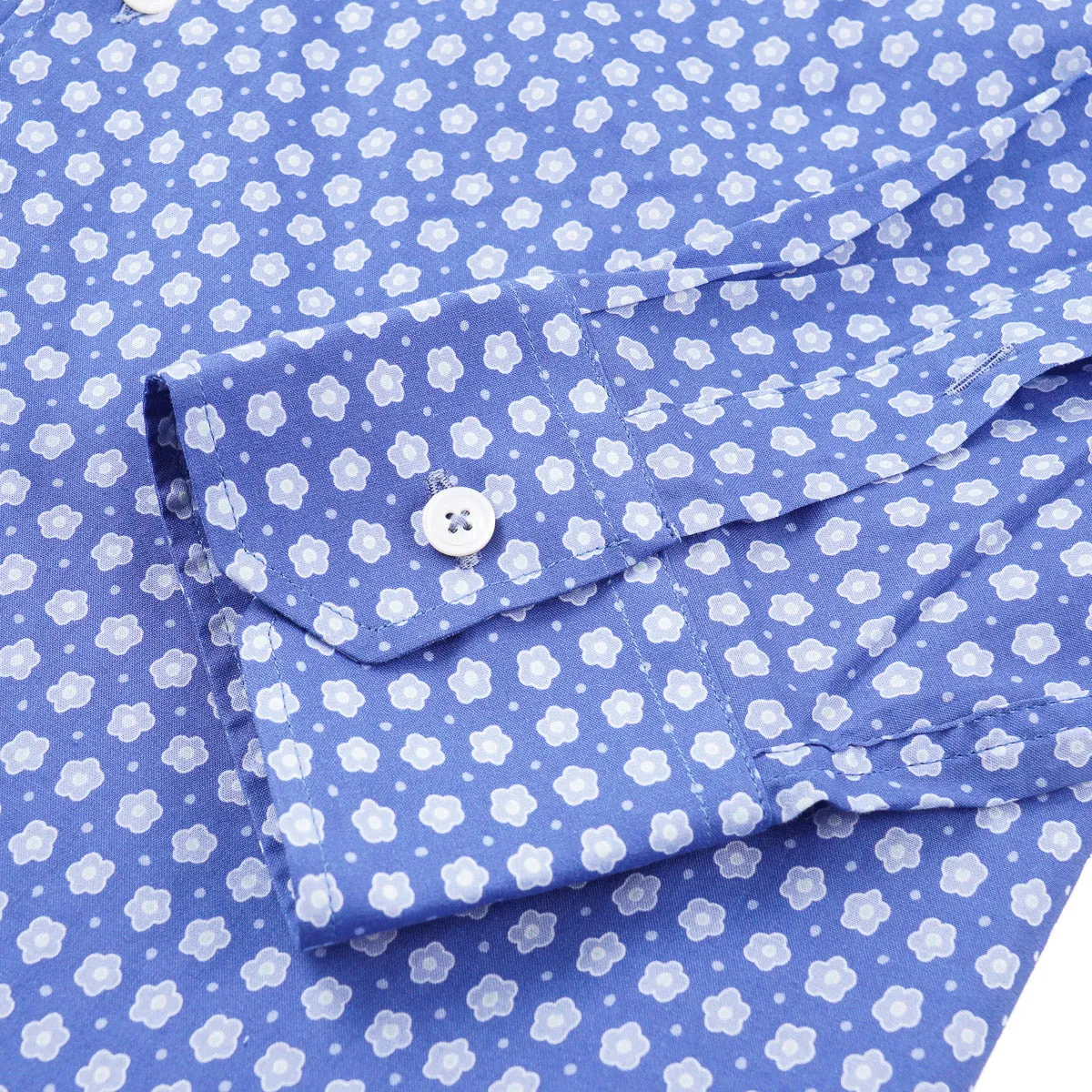 Fedeli Lightweight Printed Cotton Shirt