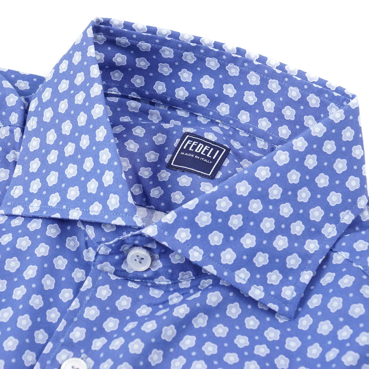 Fedeli Lightweight Printed Cotton Shirt