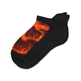 Floor Is Lava Ankle Diabetic Socks