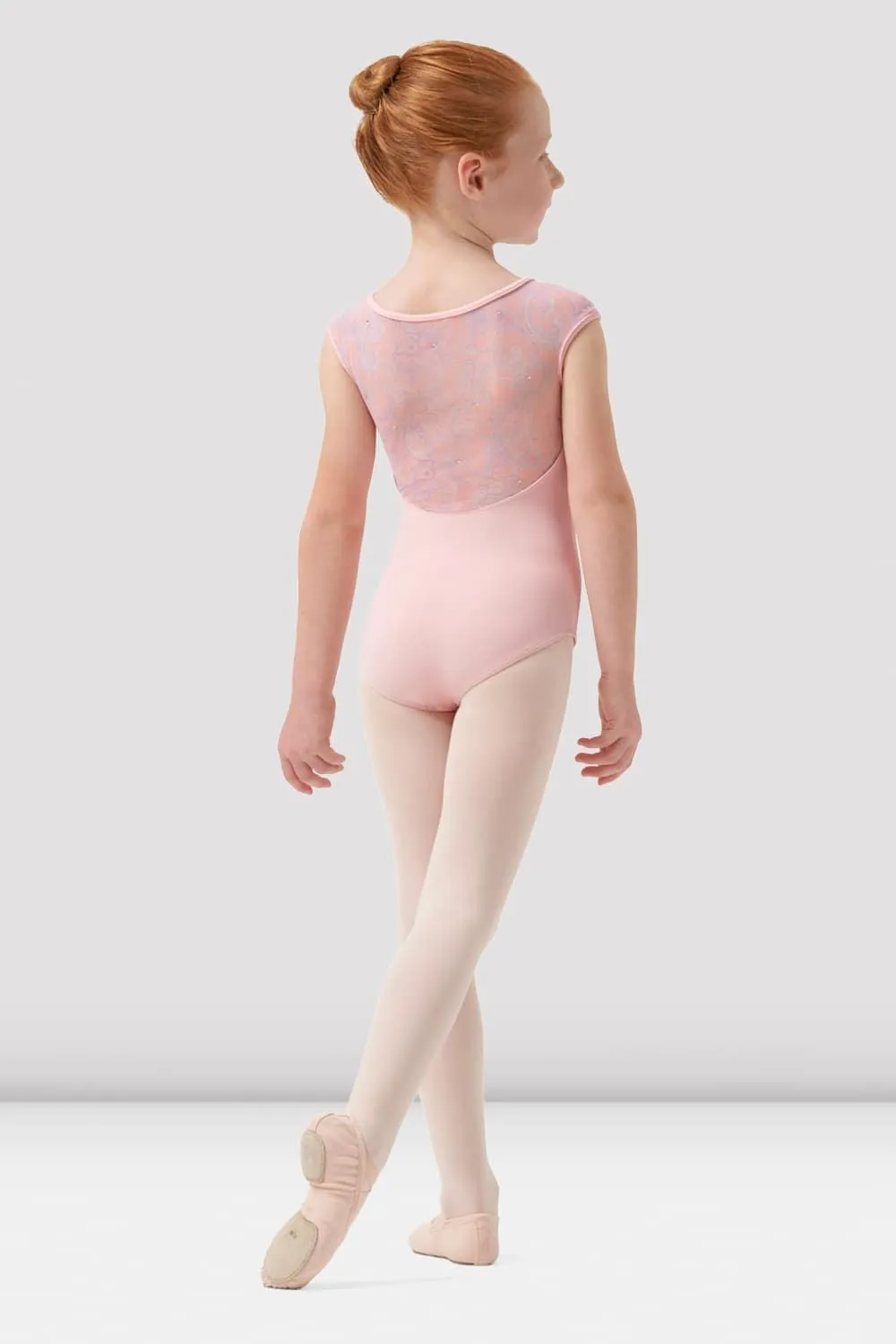 Girls Mirella Paisley Cap Sleeve Leotard