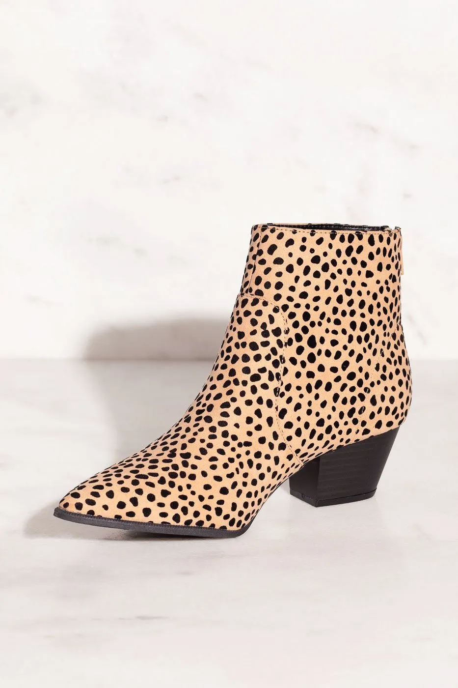 Go Wild Leopard Print Pointed-Toe Booties