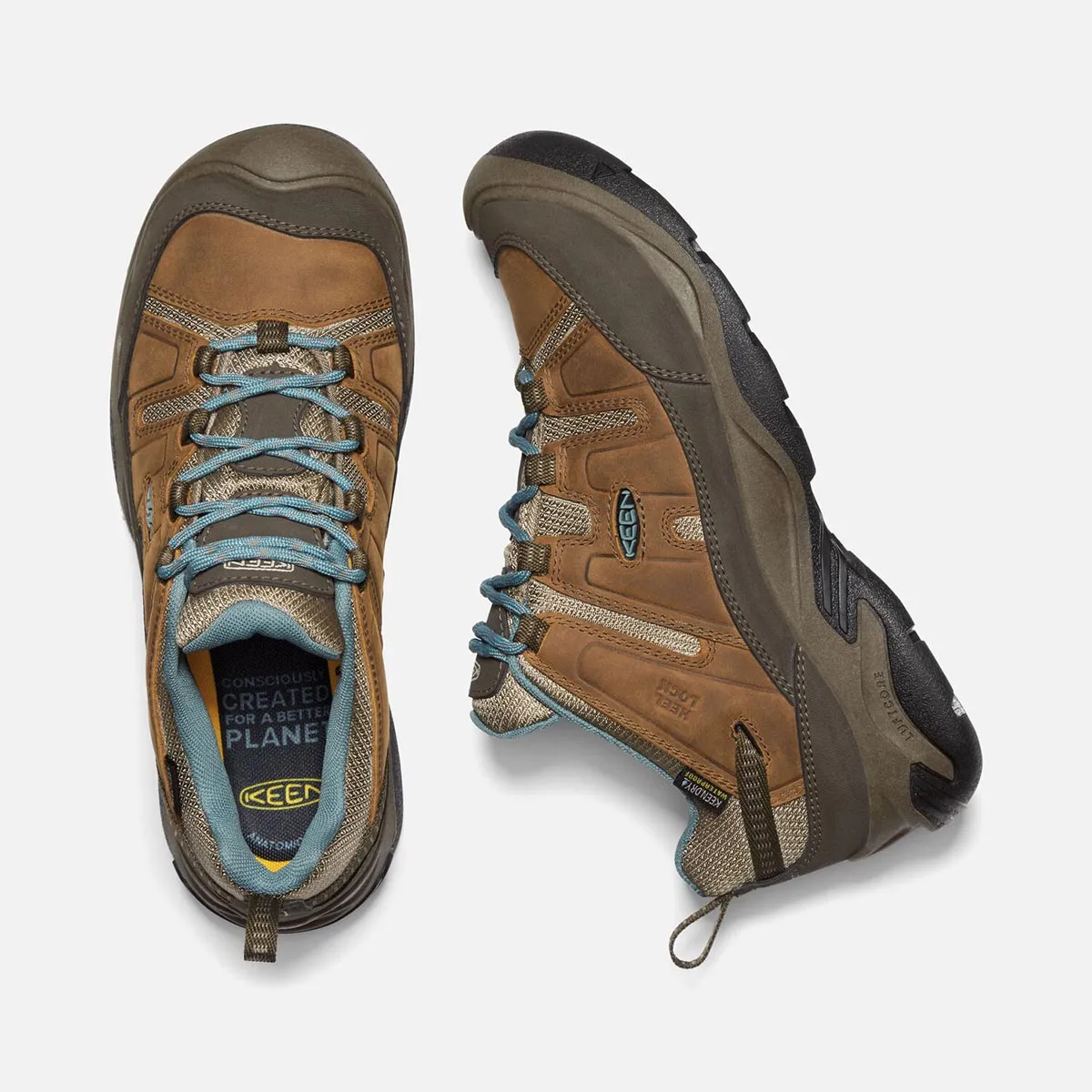 Keen Circadia WP Hiking Shoe - Syrup / North Atlantic