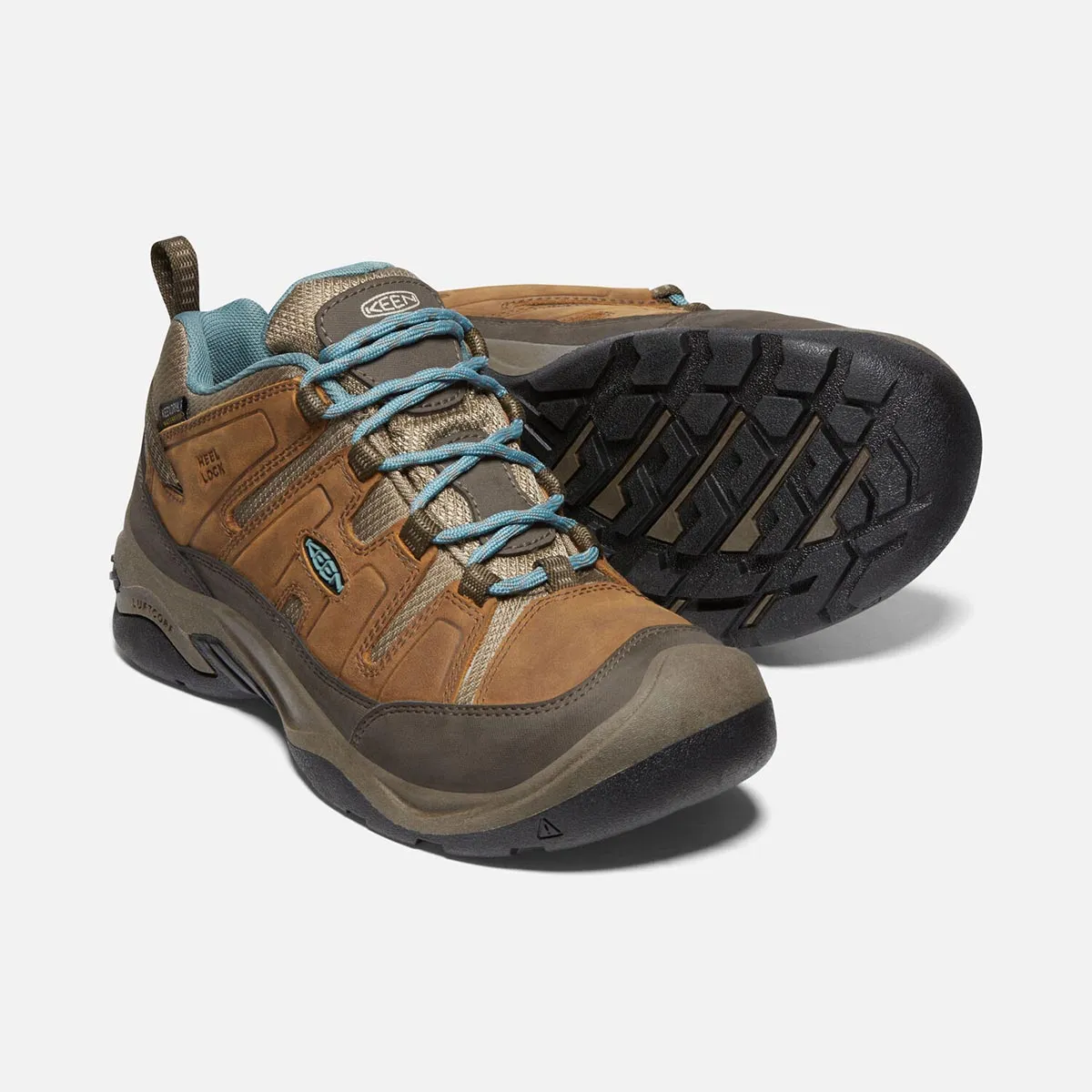 Keen Circadia WP Hiking Shoe - Syrup / North Atlantic