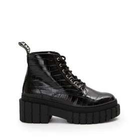 Kross Croco Black Low Boots