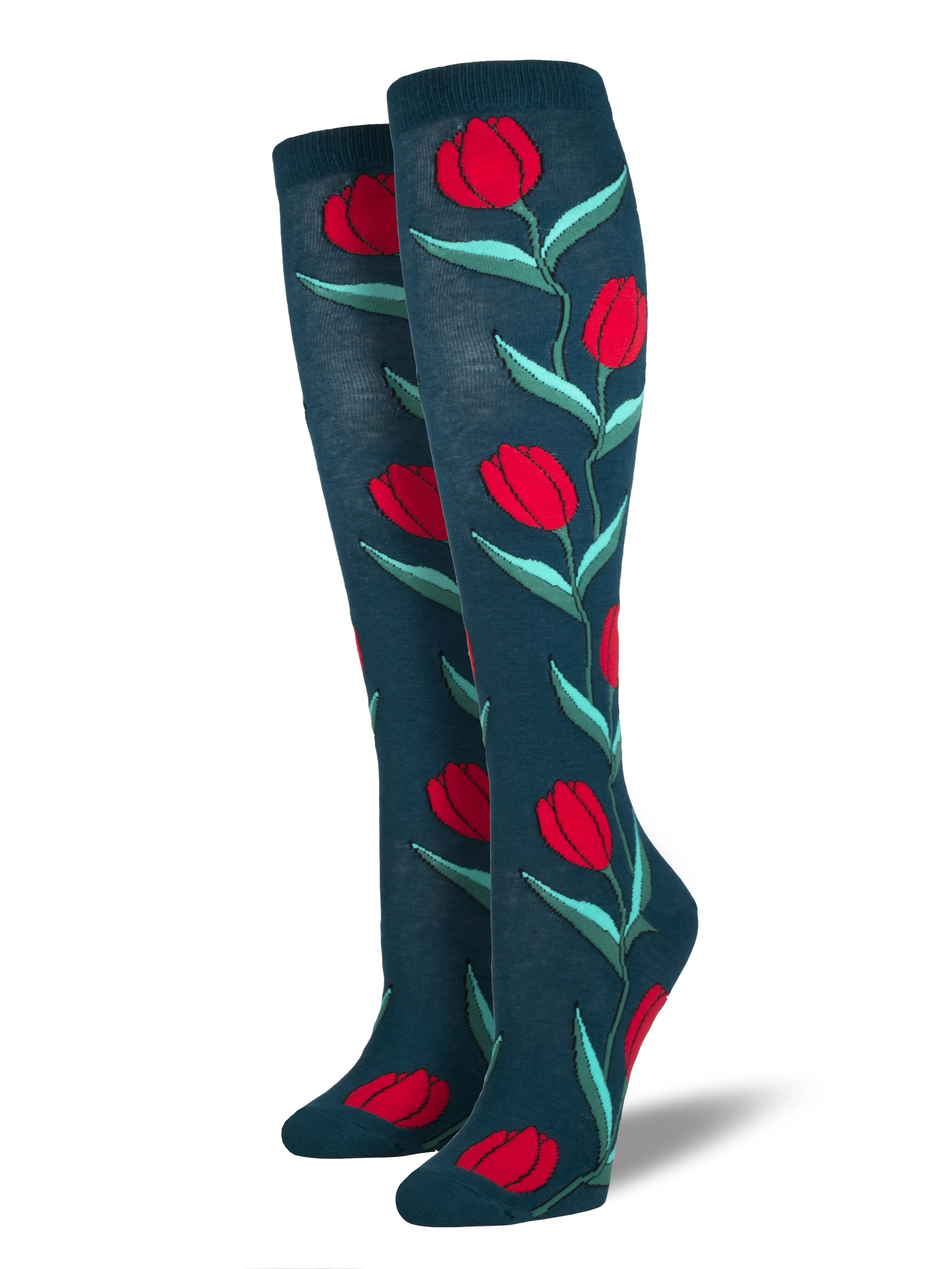 Ladies Tulip Knee High Socks