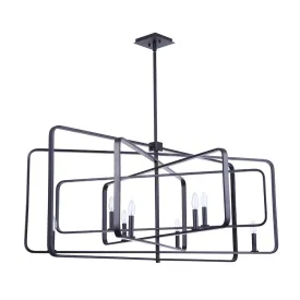 Macklen 8 Light Chandelier - Black