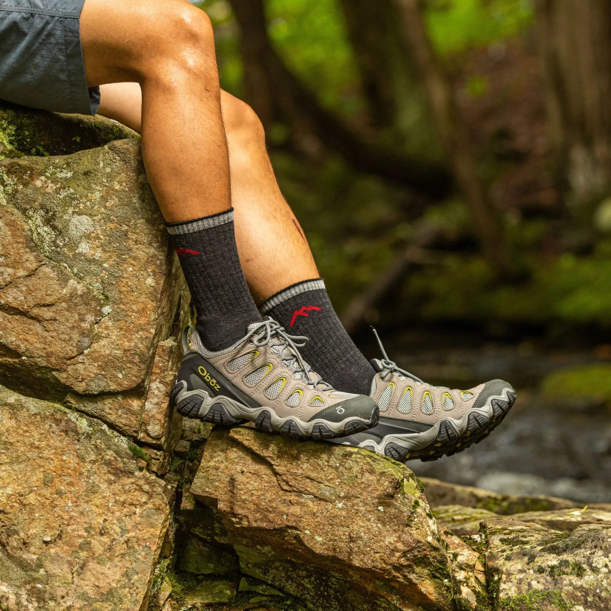 Men's and Women's Hiker Micro Crew 2-Pack Hiking Socks