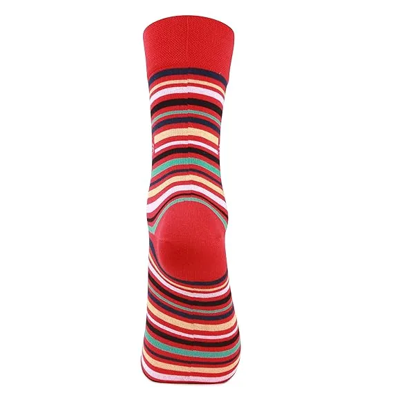 Men's Designer Signature Socks - Red