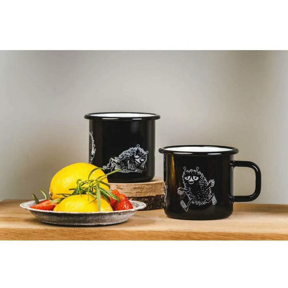 Moomin Enamel Mug 3.7 dl Stinky Black