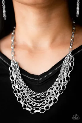 Paparazzi Accessories  - Back Office Bomb - #N167 Black Necklace