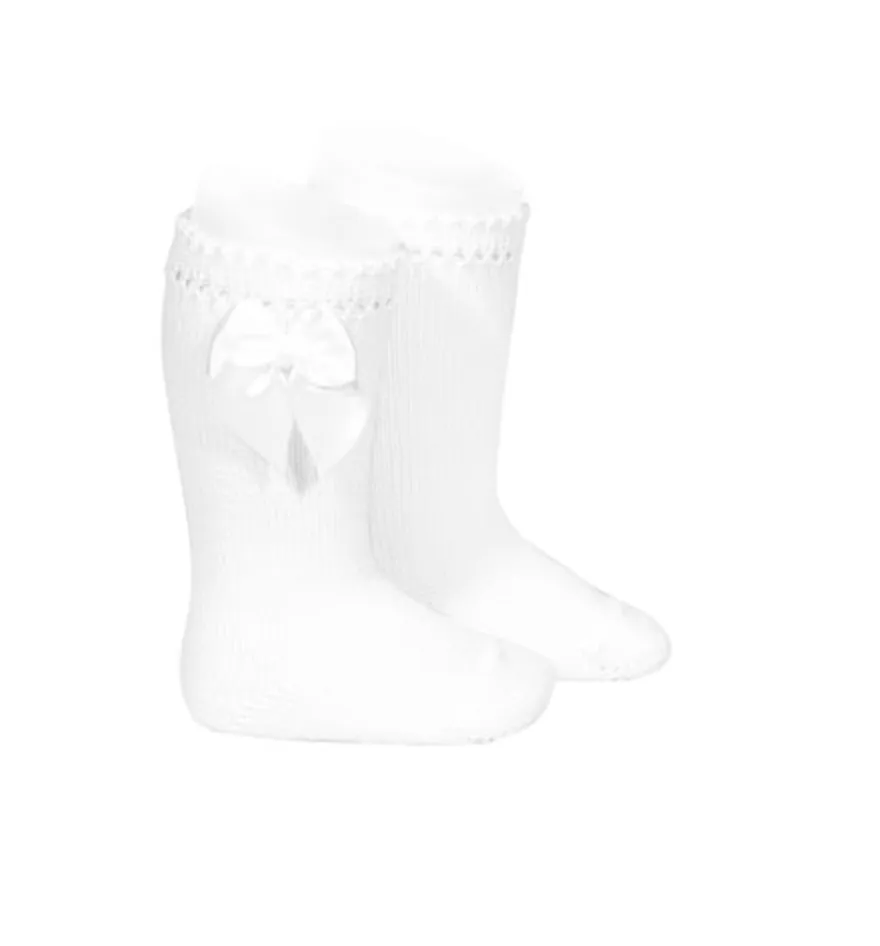 Perle Knee-High Socks with Bow (more colors available)