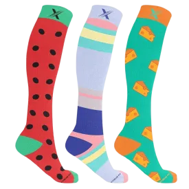 Picnic in Central Park Compression Socks (3-Pairs)