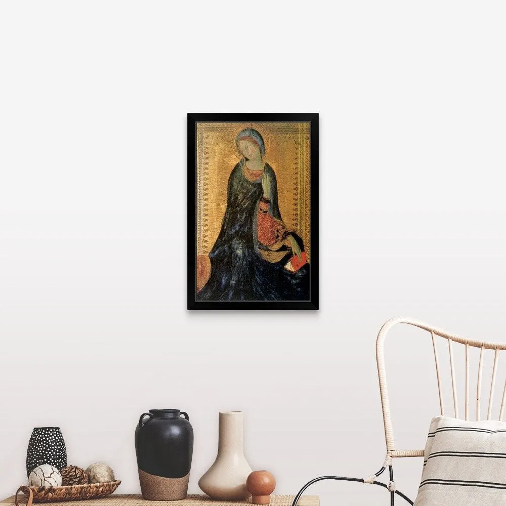 "'Madonna of the Annunciation' painting" Black Framed Print