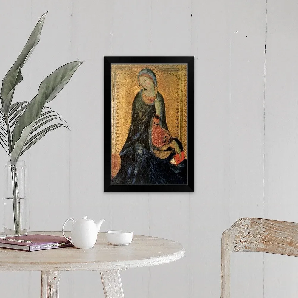 "'Madonna of the Annunciation' painting" Black Framed Print