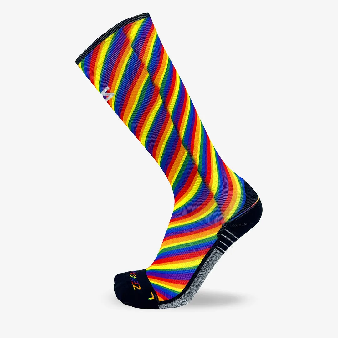 Rainbow Flag Compression Socks (Knee-High)