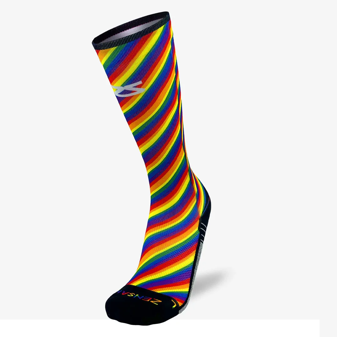 Rainbow Flag Compression Socks (Knee-High)