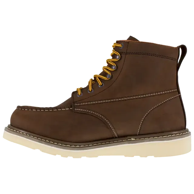 Reinforcer Steel-Toe 6-inch Wedge Work boot Brown