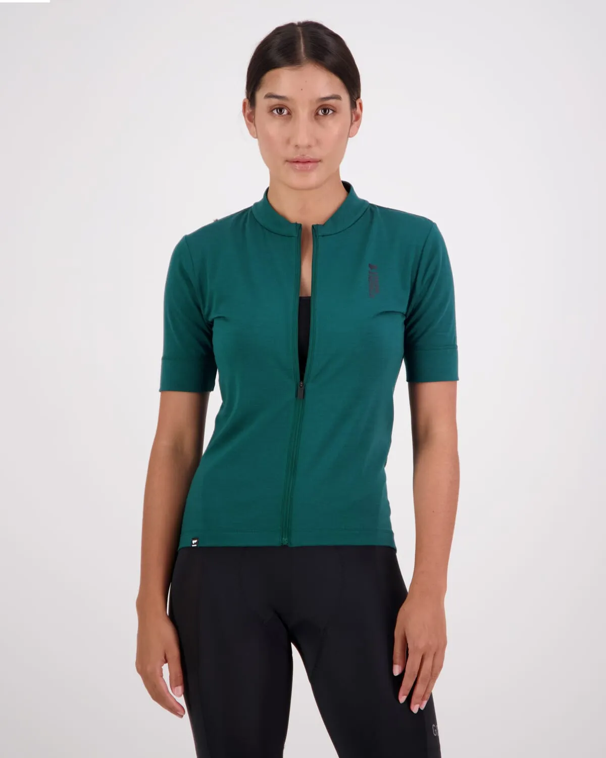 Roam Cargo Merino Shift Full Zip Tee - Evergreen