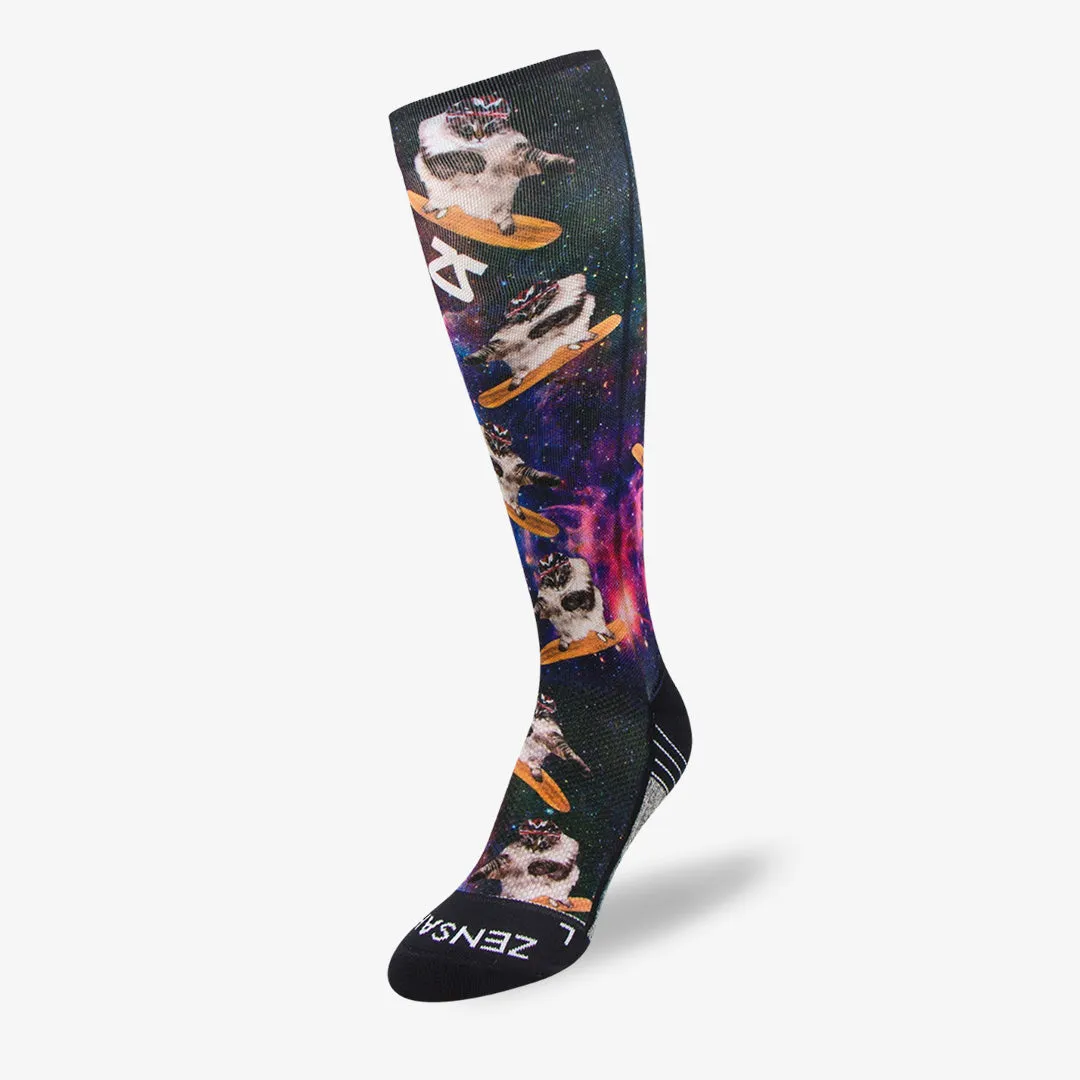 Space Cats Compression Socks (Knee-High)