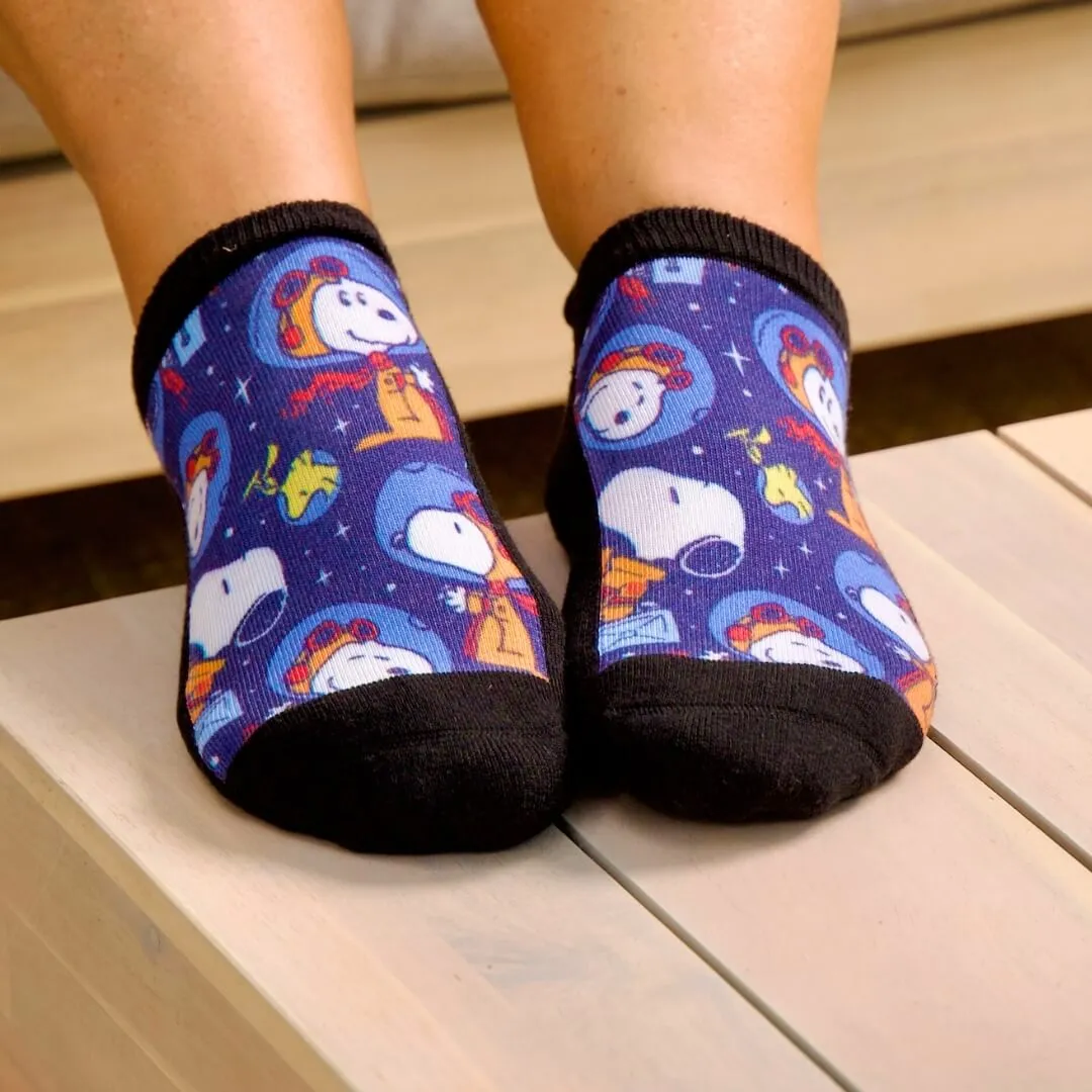 Space Snoopy Ankle Diabetic Socks