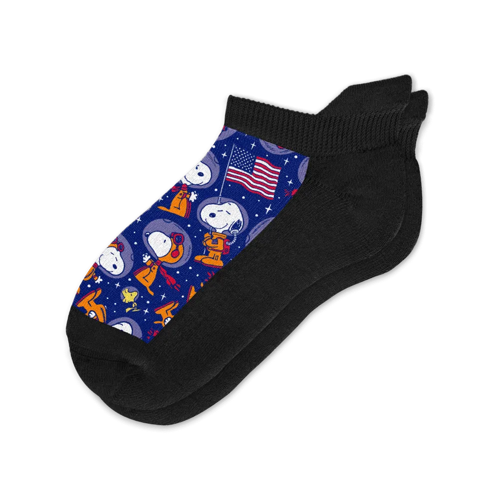 Space Snoopy Ankle Diabetic Socks