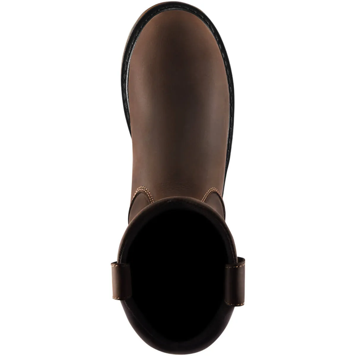 Steel Yard 11 Inch Soft-Toe Waterproof Pull-On Wellington Boot Brown