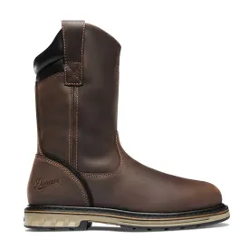 Steel Yard 11 Inch Soft-Toe Waterproof Pull-On Wellington Boot Brown