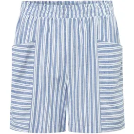 Striped print Beate shorts / 100130 - Blue Yarndye Stripe