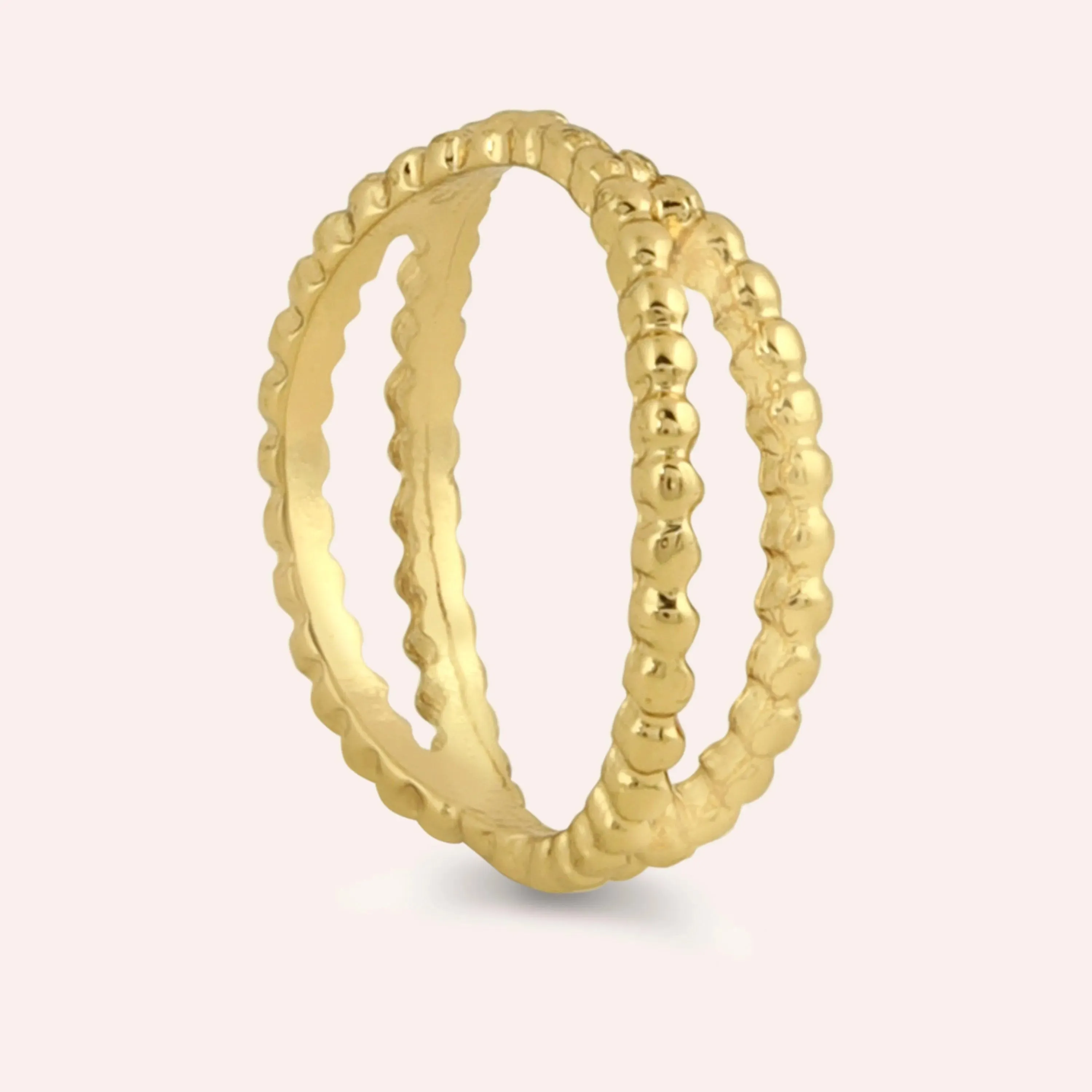 TFC Lace Loom Gold Plated Ring