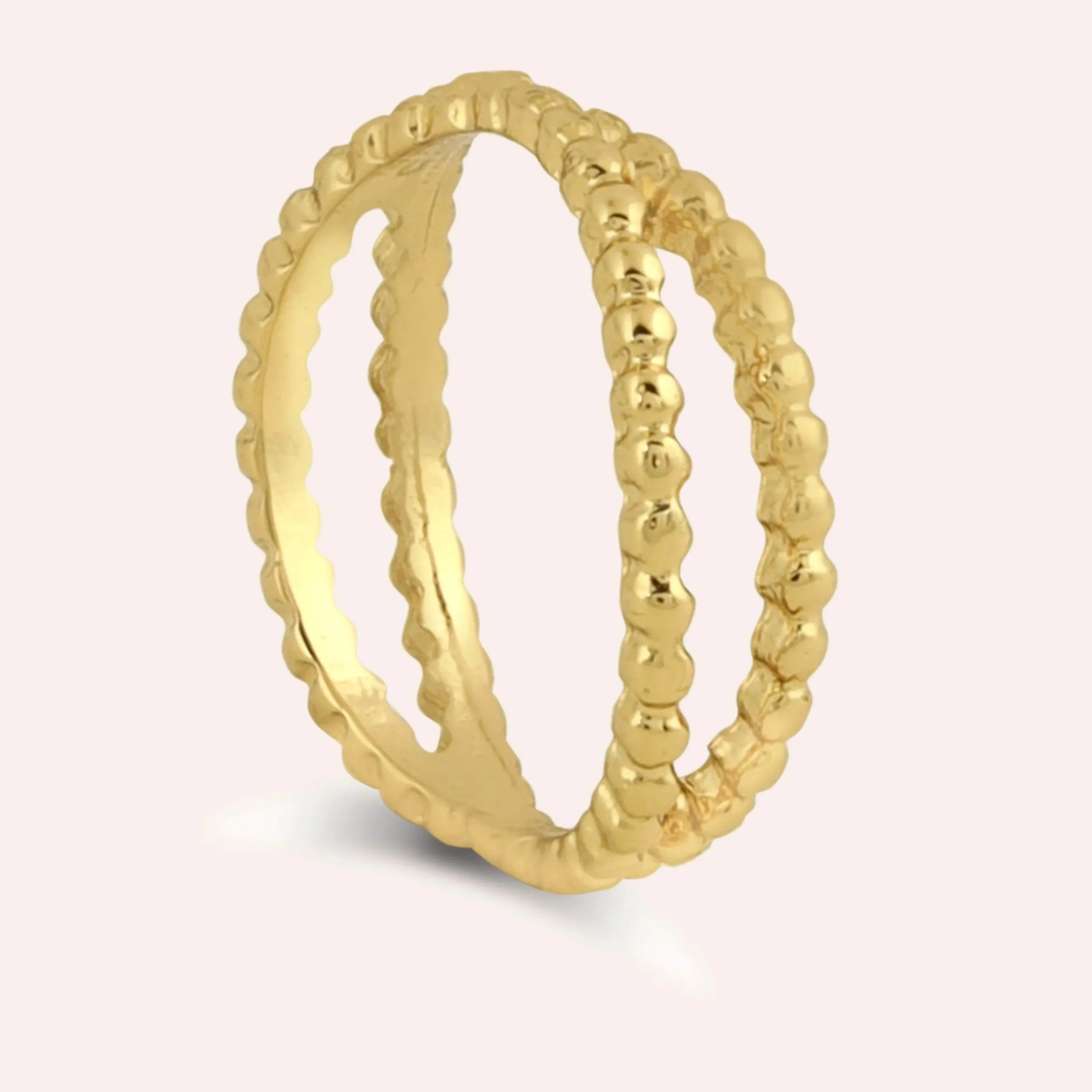 TFC Lace Loom Gold Plated Ring