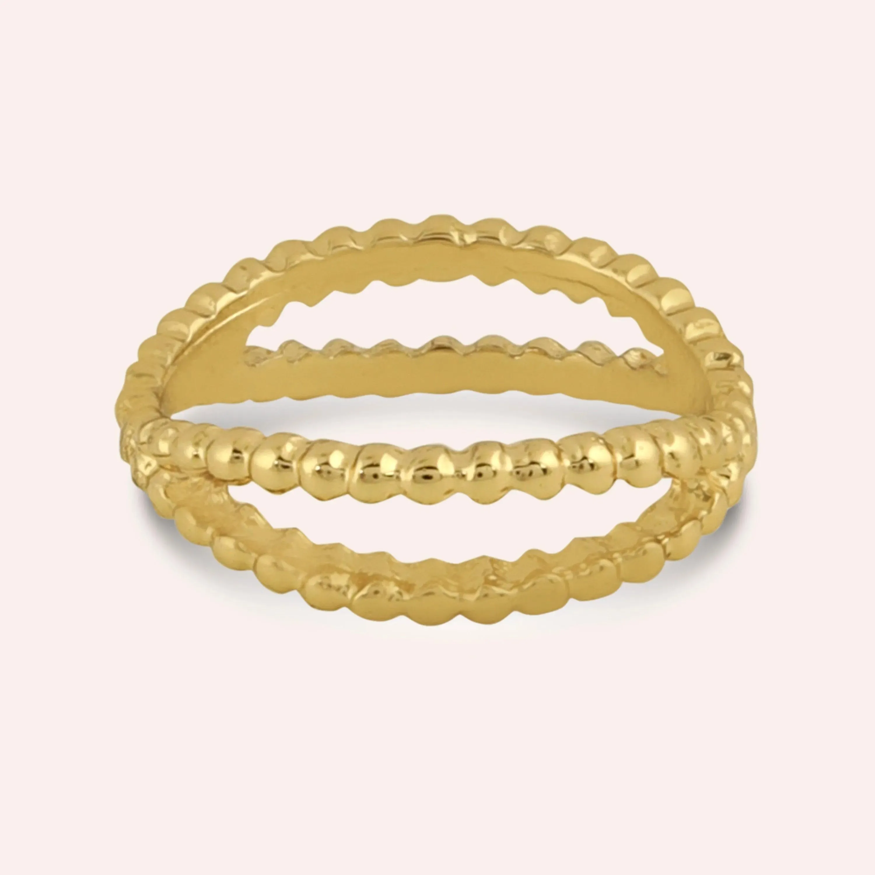 TFC Lace Loom Gold Plated Ring