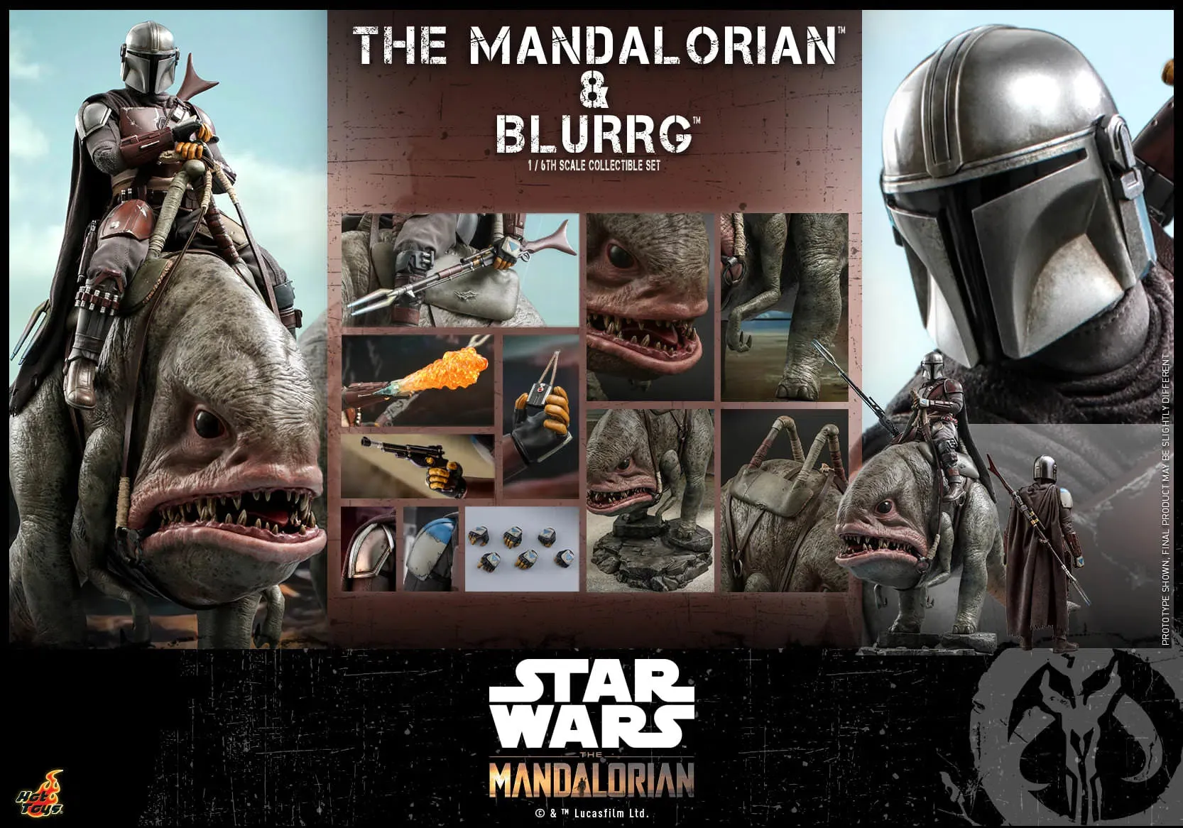 The Mandalorian & Blurrg Set: TMS046: The Mandalorian: Star Wars