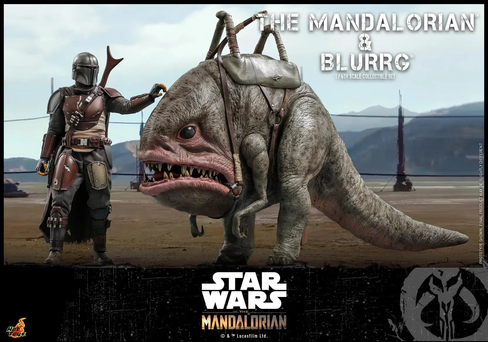 The Mandalorian & Blurrg Set: TMS046: The Mandalorian: Star Wars