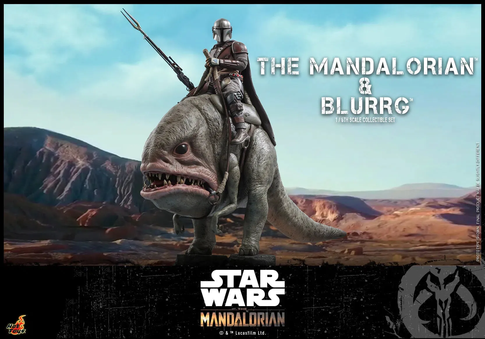 The Mandalorian & Blurrg Set: TMS046: The Mandalorian: Star Wars