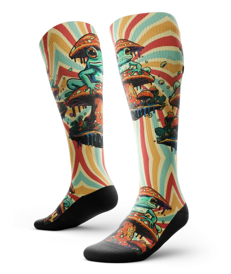 Toad-ally Knee High Compression Socks