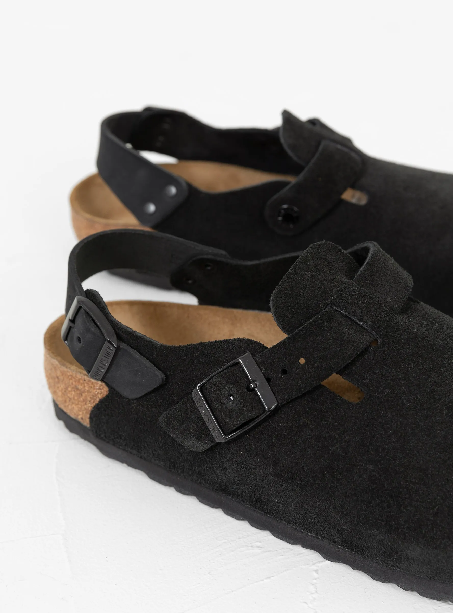 Tokio Suede Sandal Black