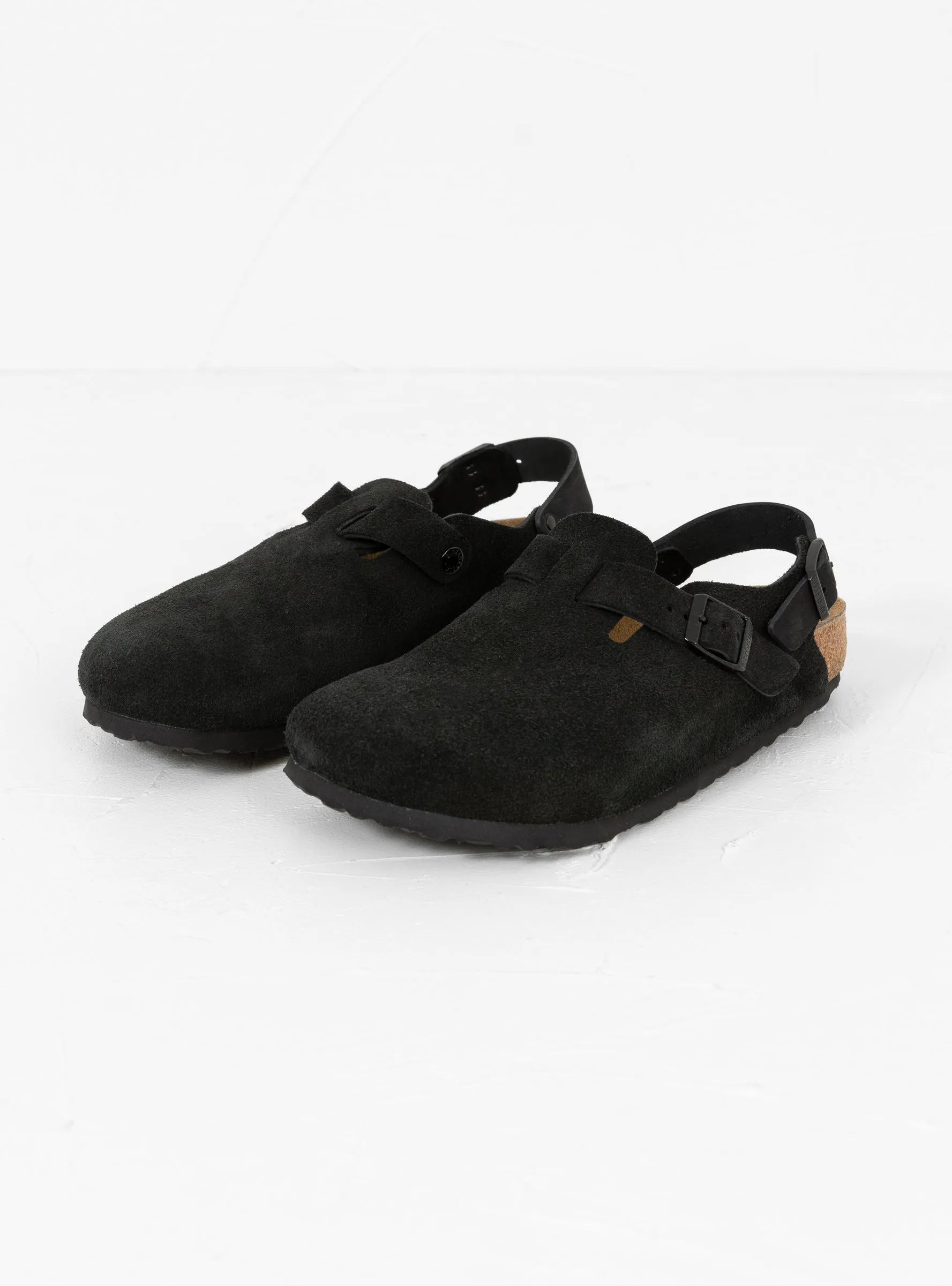 Tokio Suede Sandal Black