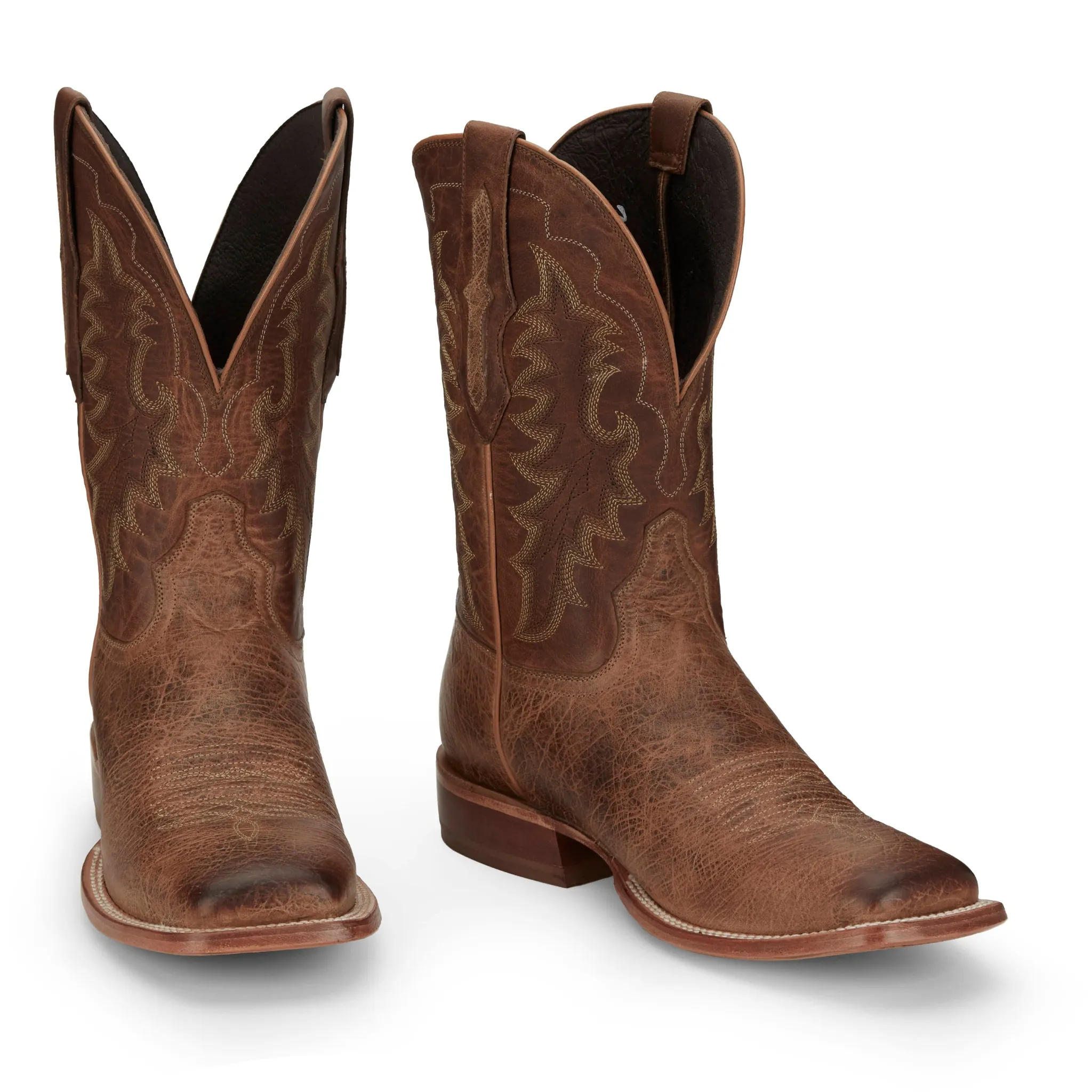 TONY LAMA MEN'S LOWDEN CLAY SQUARE TOE WESTERN BOOTS - TL3029